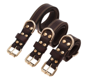 TREVANO GENUINE LEATHER DOG COLLAR
