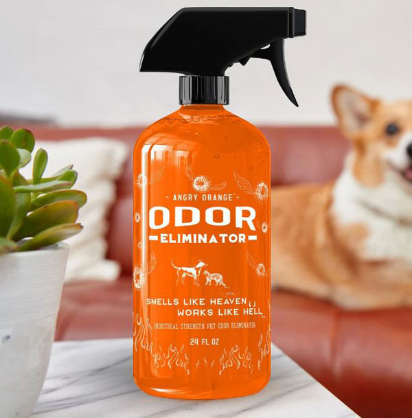 thumbnail image 2 of ANGRY ORANGE Pet Odor Eliminator Spray – 3 Pack Bundle (24 Oz Each With Sprayer) 2 of 2
